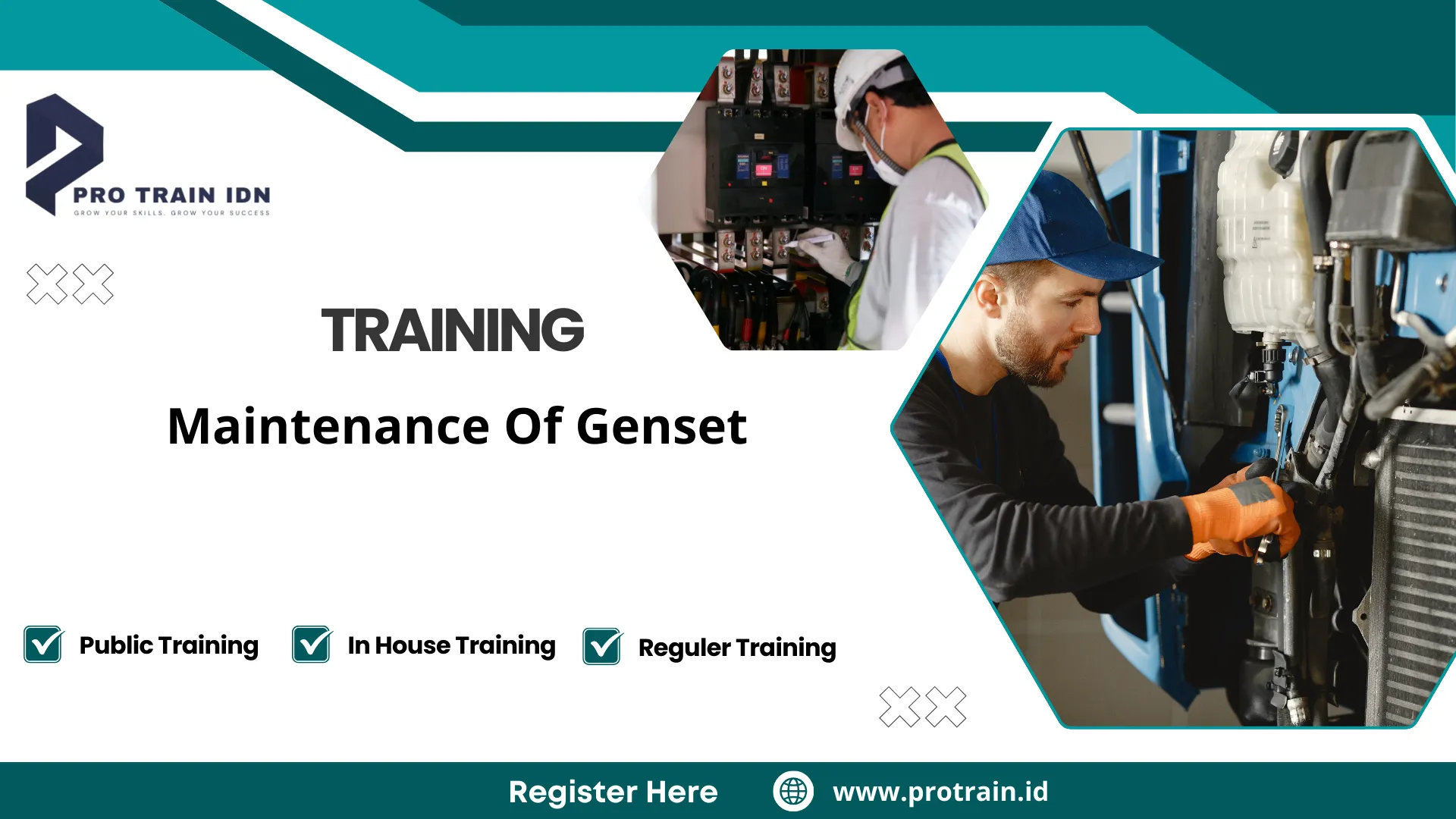 Training maintenance genset industri