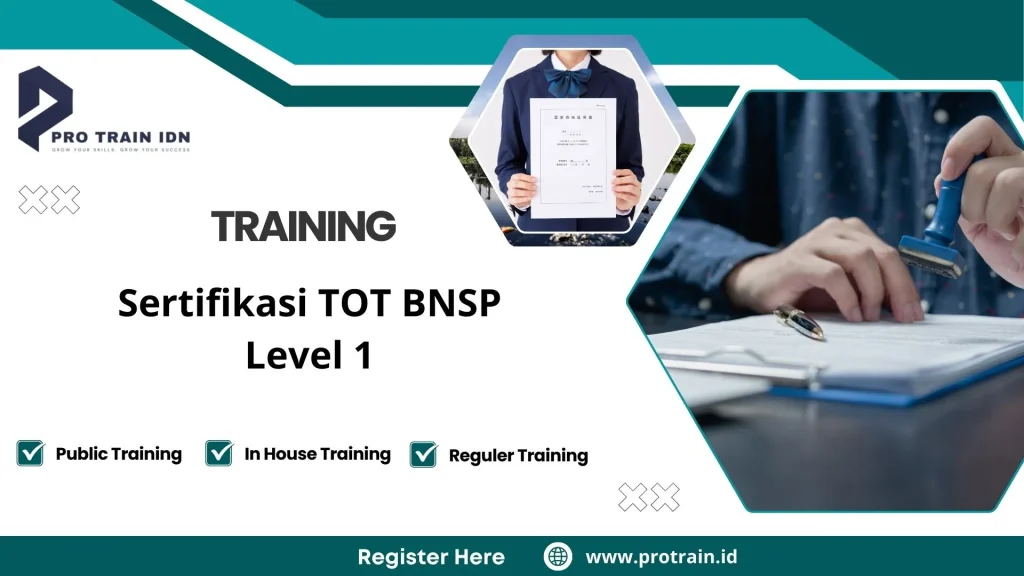 Training Sertifikasi TOT BNSP Level 1