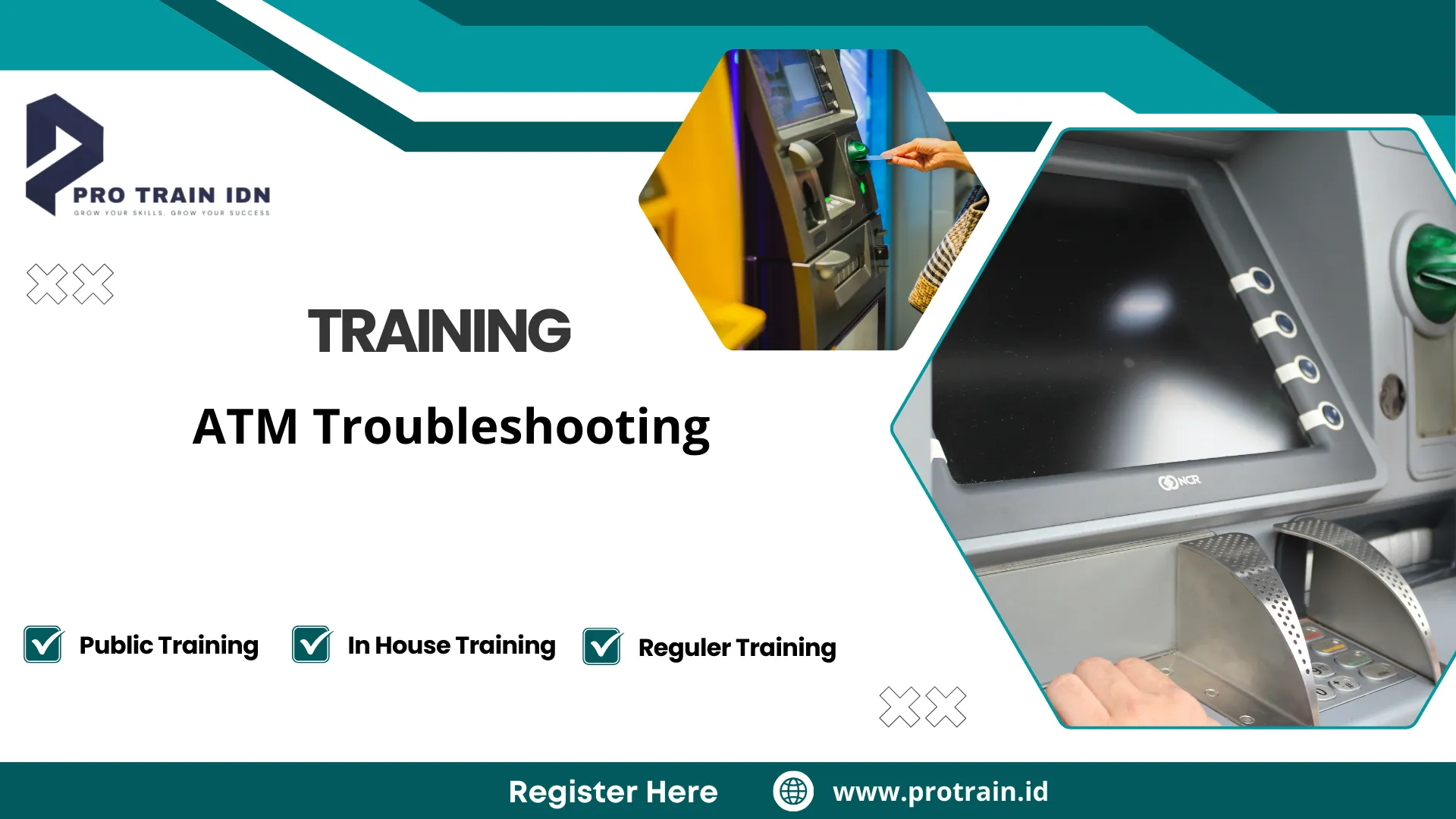Pelatihan perawatan ATM bank