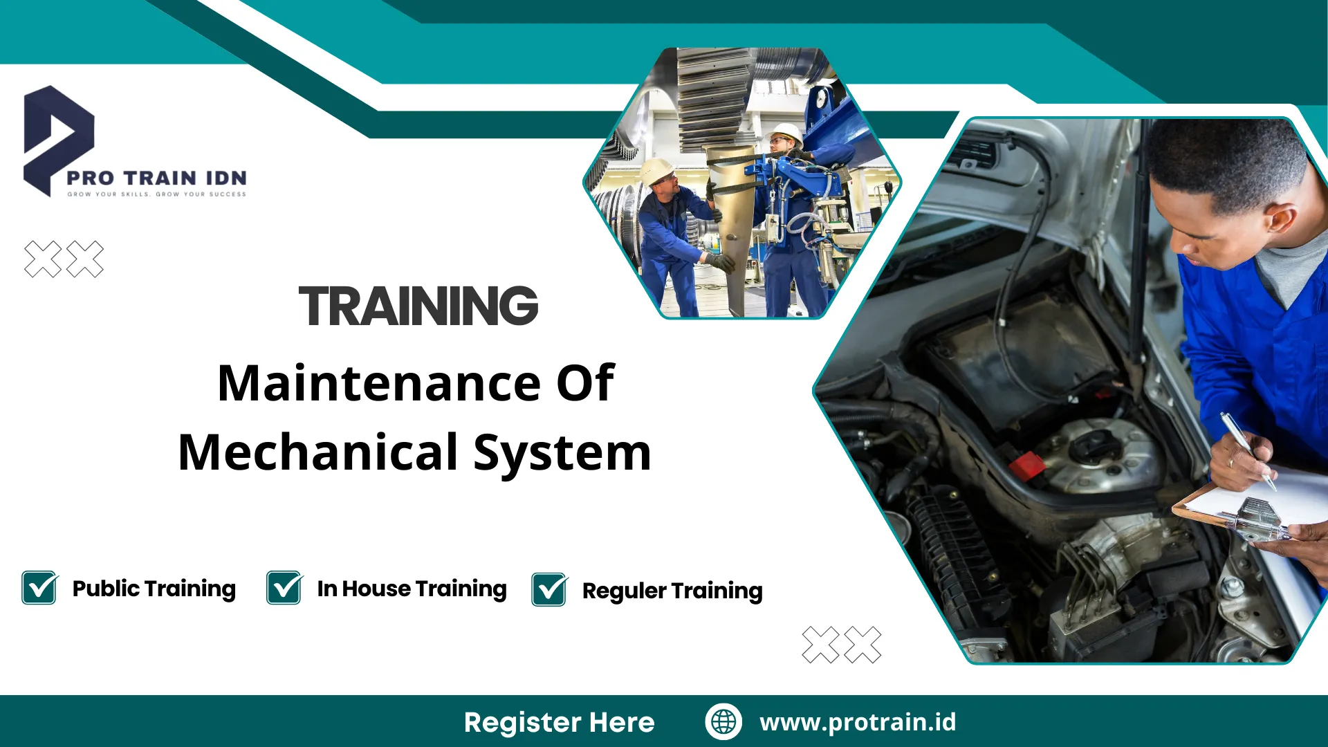 Pelatihan manajemen perawatan mesin pabrik