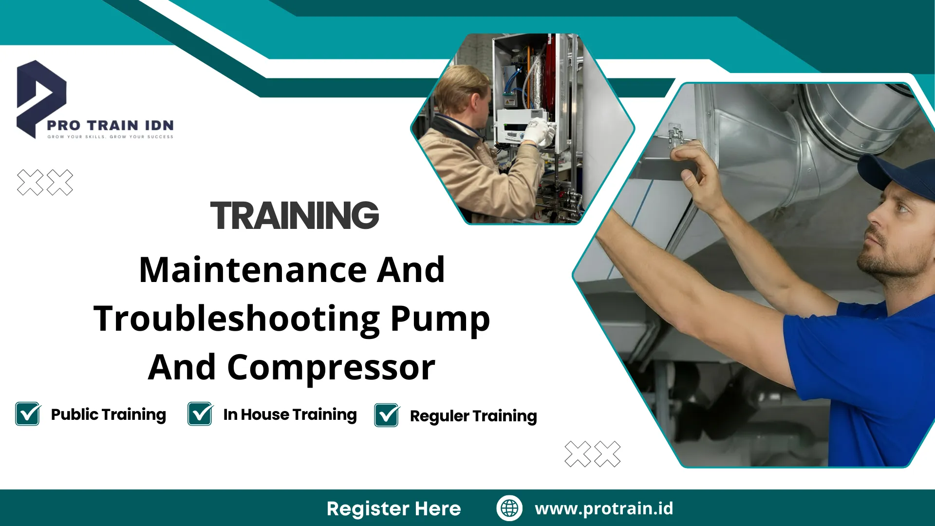 Pelatihan pemeliharaan pompa dan kompresor