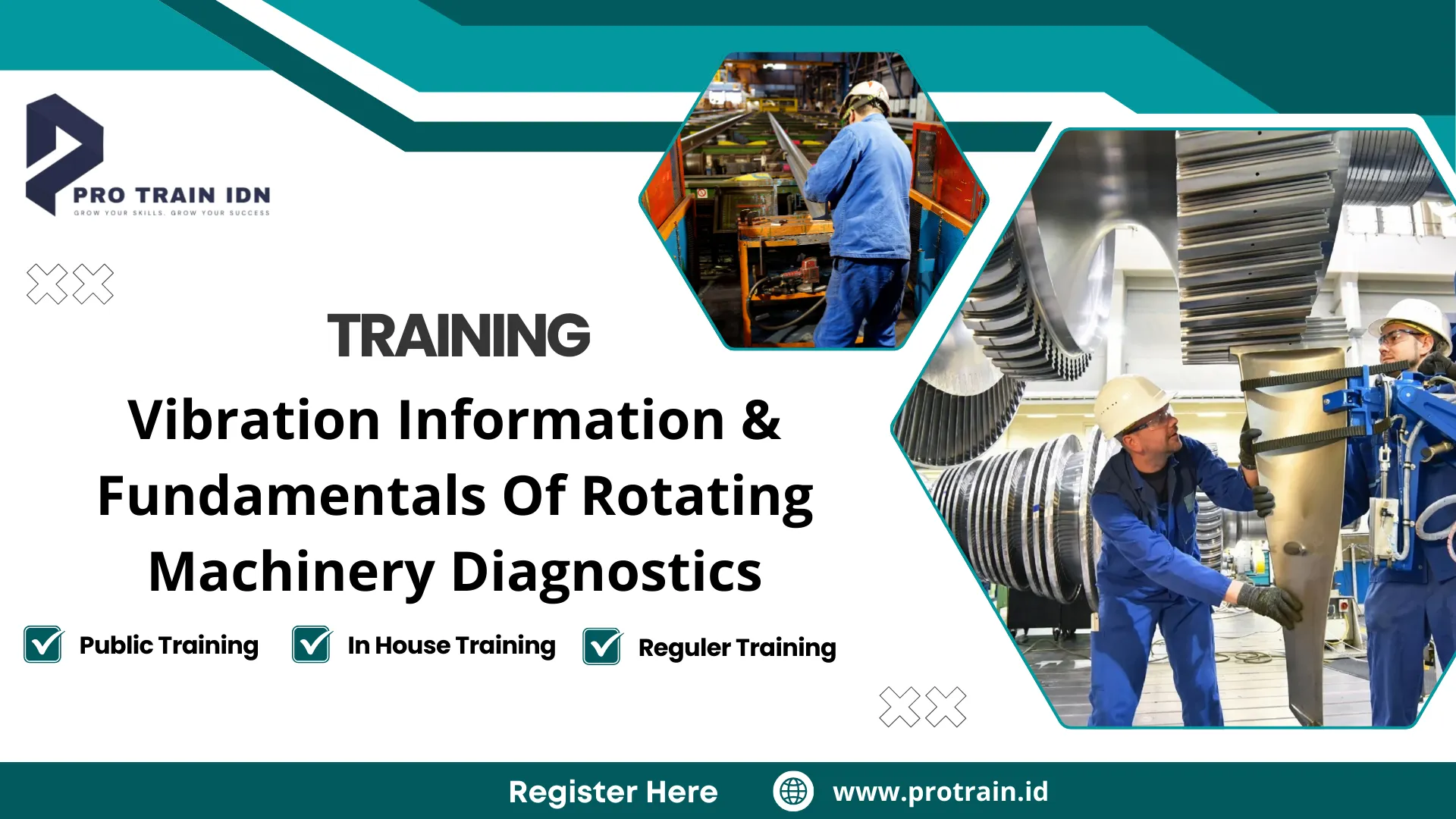 Pelatihan fundamentals of rotating machinery diagnostics