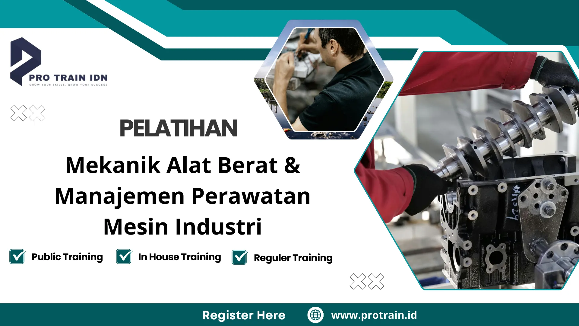 Pelatihan Mekanik Alat Berat & Manajemen Perawatan Mesin Industri