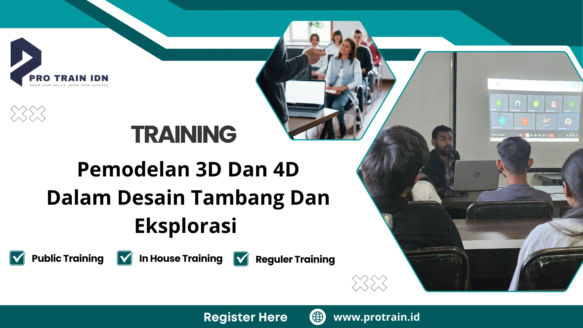 Pelatihan pemodelan geologi 4D