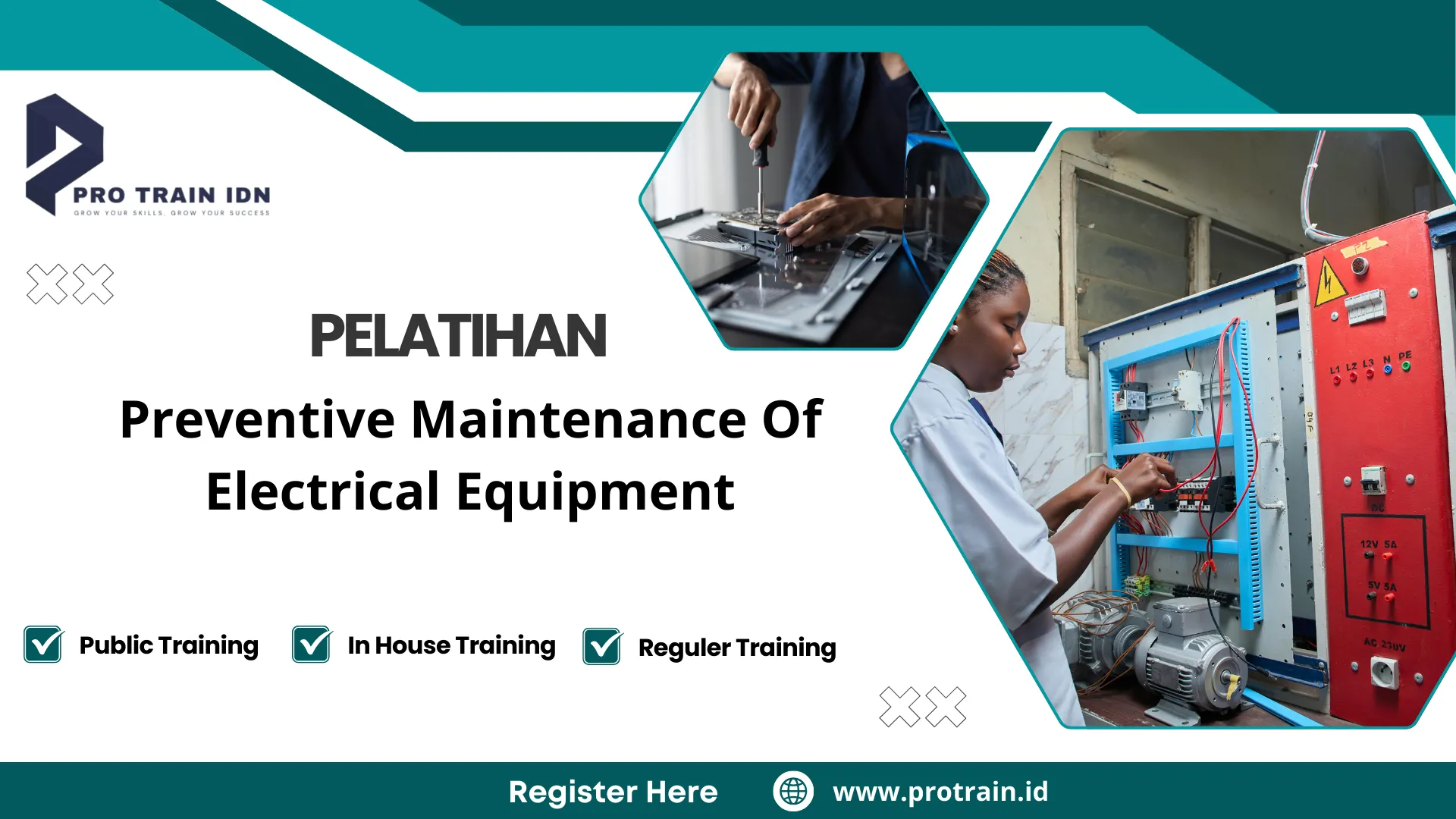 Pelatihan perawatan sistem kelistrikan industri