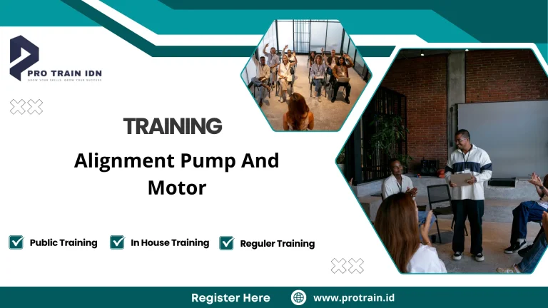 Training pump motor alignment
