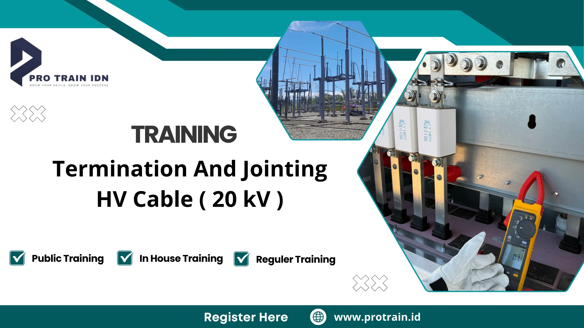 Pelatihan terminasi tegangan menengah dan jointing 20 kV