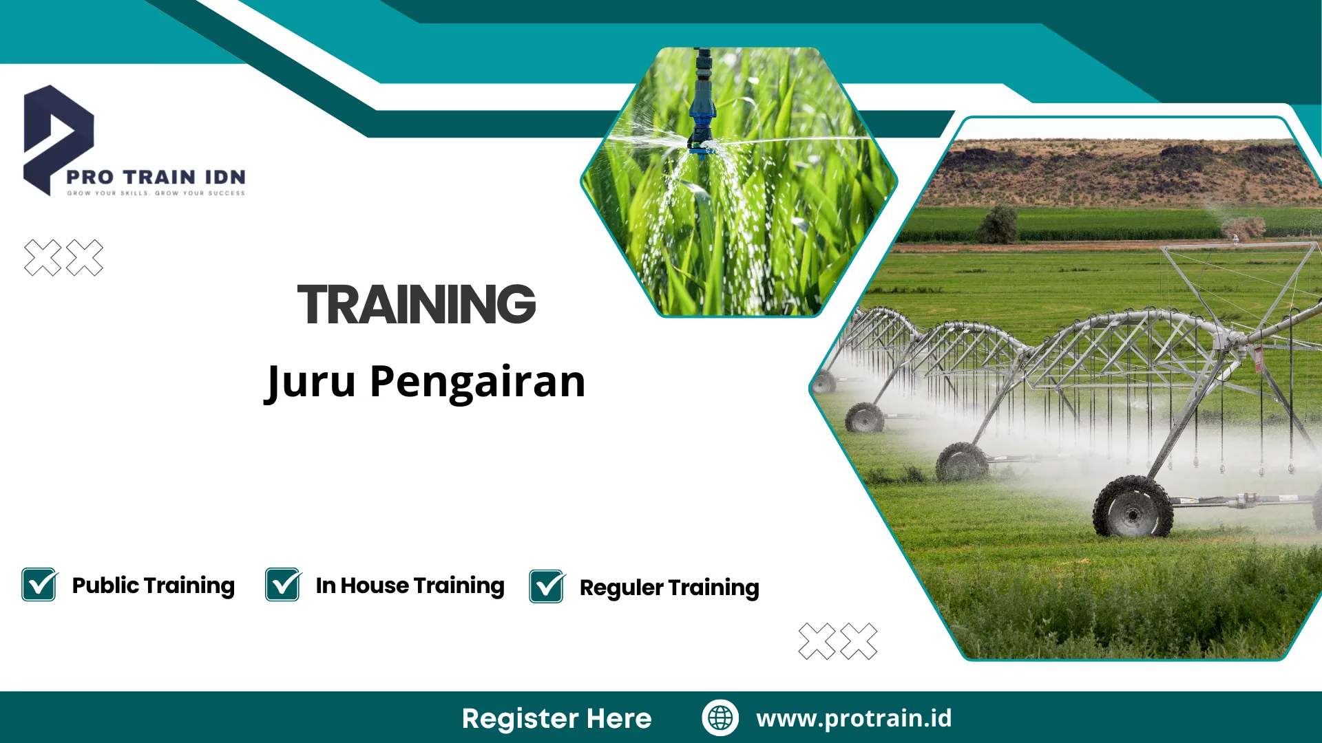 Pelatihan manajemen distribusi air pertanian