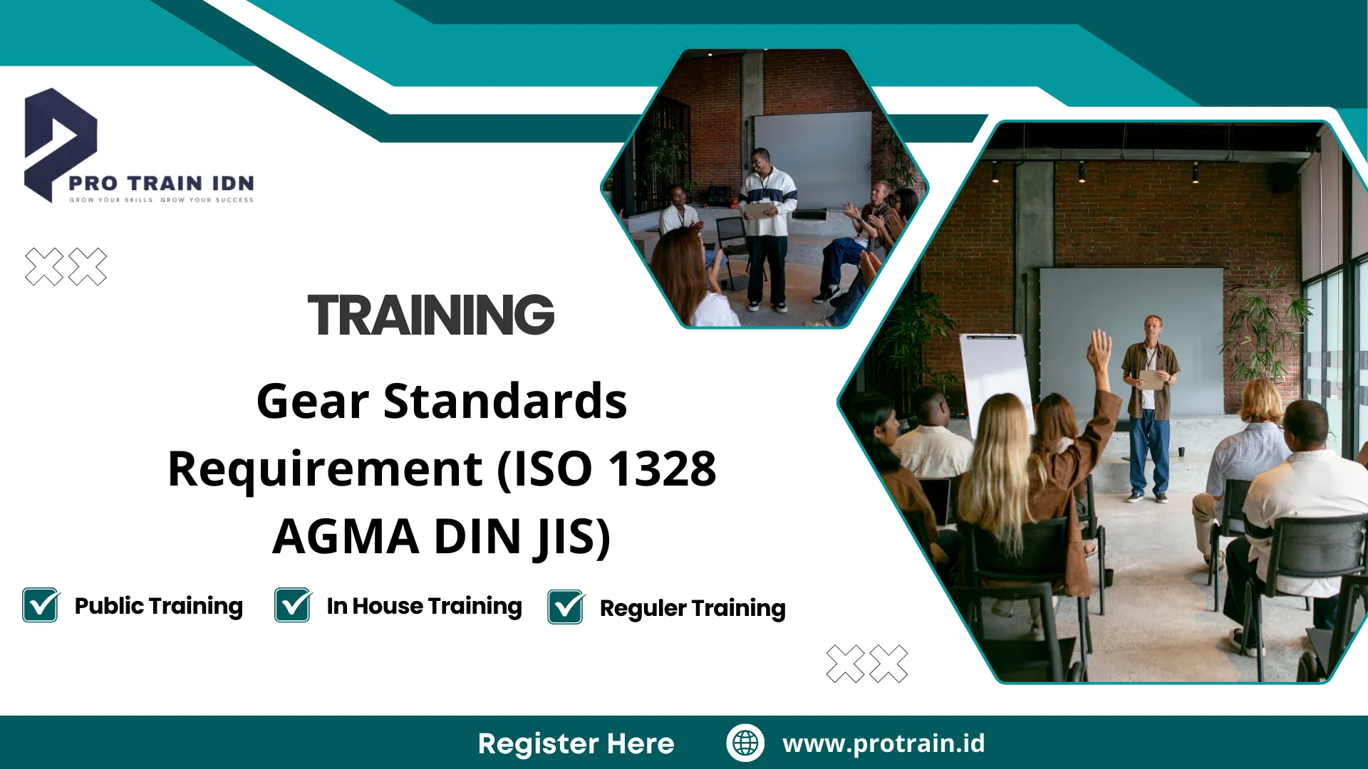 Pelatihan standar AGMA roda gigi