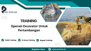 Pelatihan operator excavator tambang,