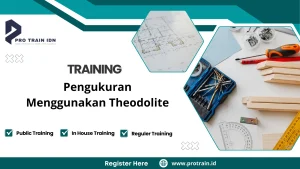 Pelatihan teknik mengoperasikan theodolite dan membaca data
