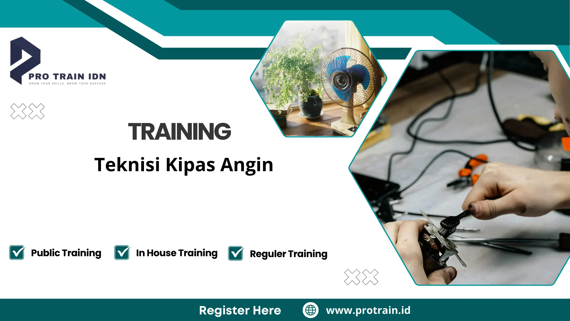 Pelatihan servis kipas angin listrik