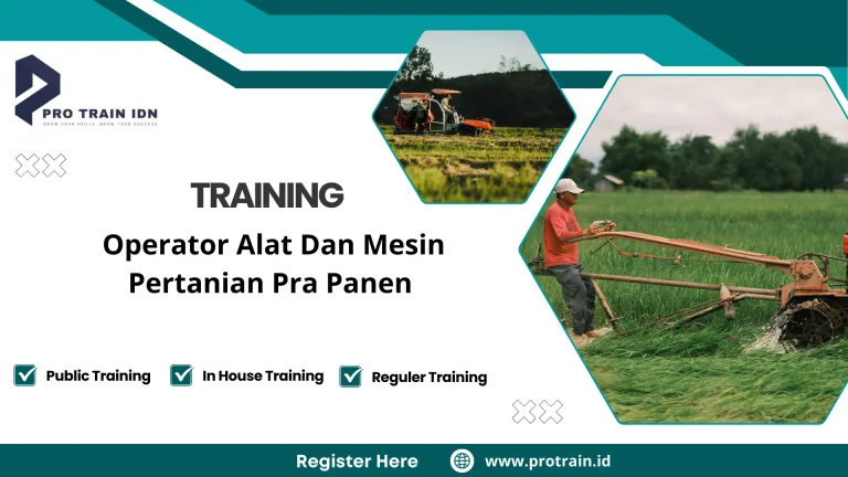 Pelatihan operator alat pertanian modern
