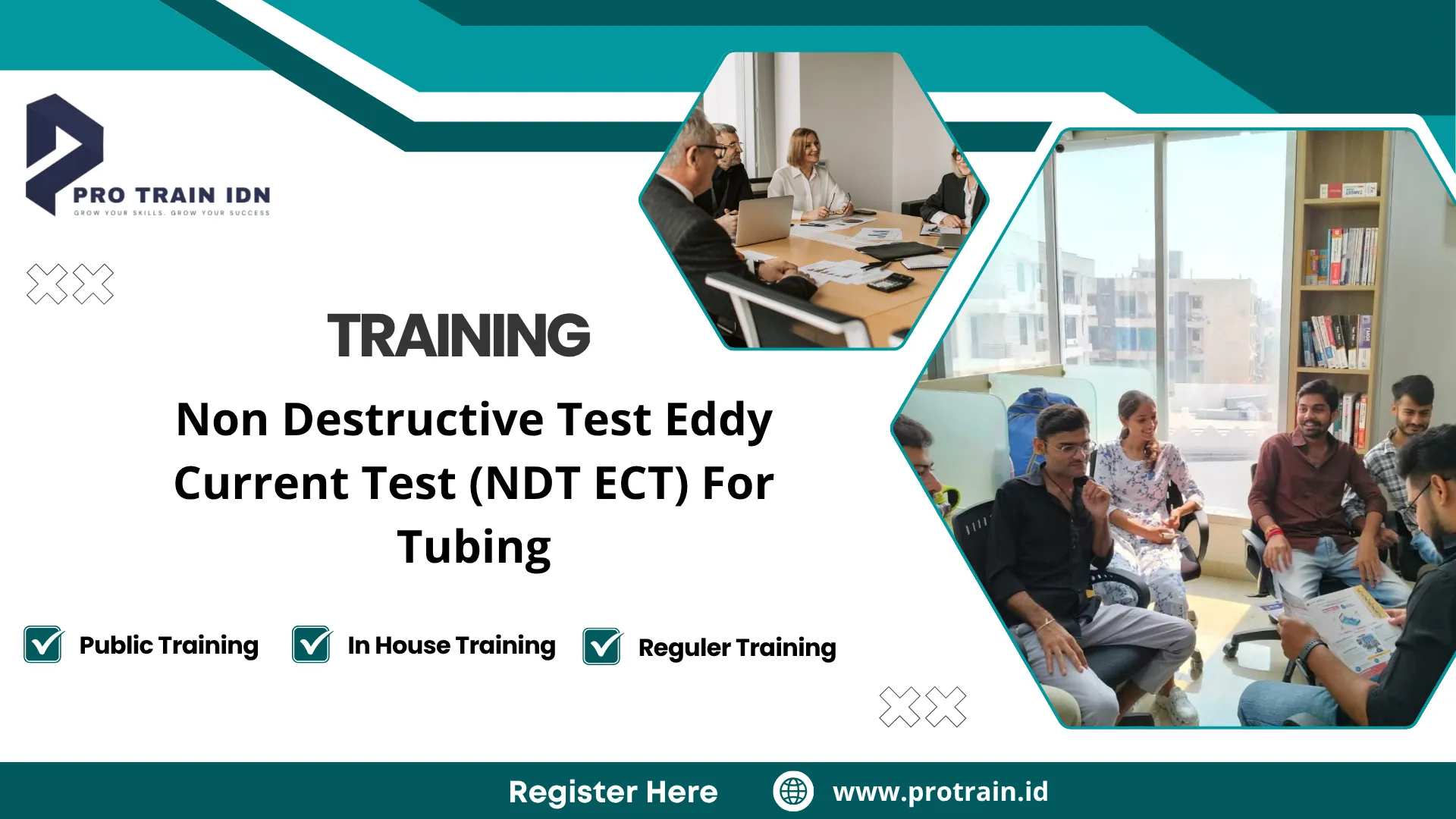 Pelatihan metode uji non destruktif ECT