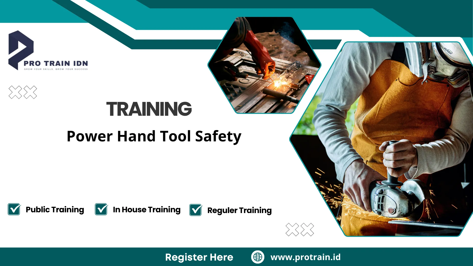 Pelatihan penggunaan power tools aman
