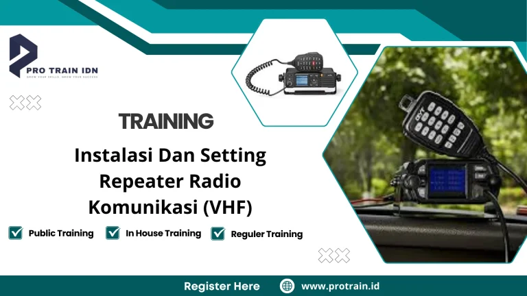 Pelatihan setting radio komunikasi