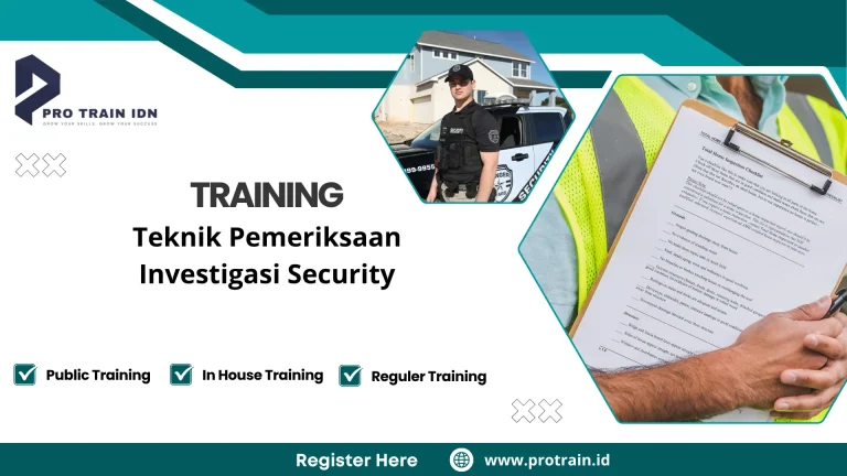 Pelatihan metode investigasi profesional