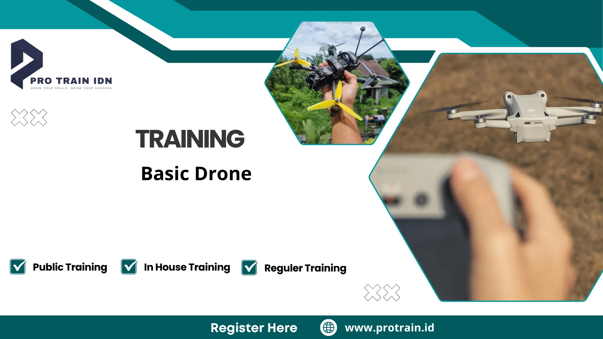 Pelatihan dasar pengoperasian UAV