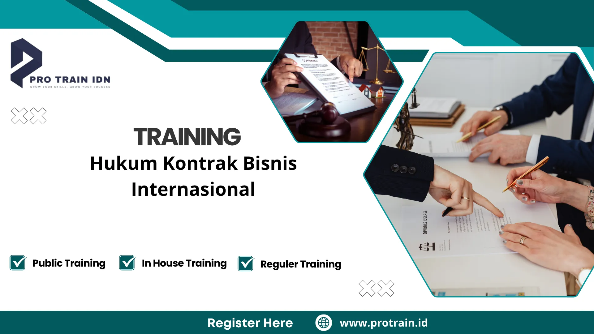 Pelatihan hukum kontrak internasional