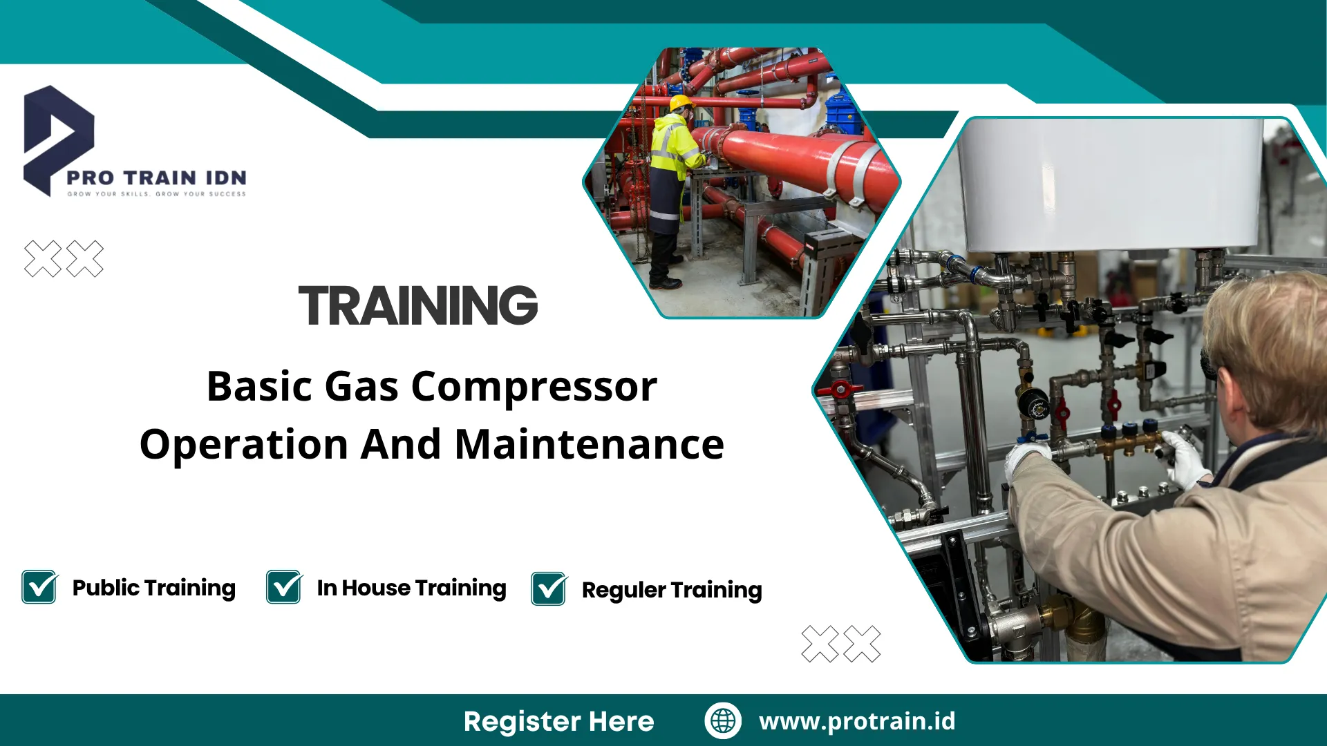 Pelatihan operasi kompresor gas