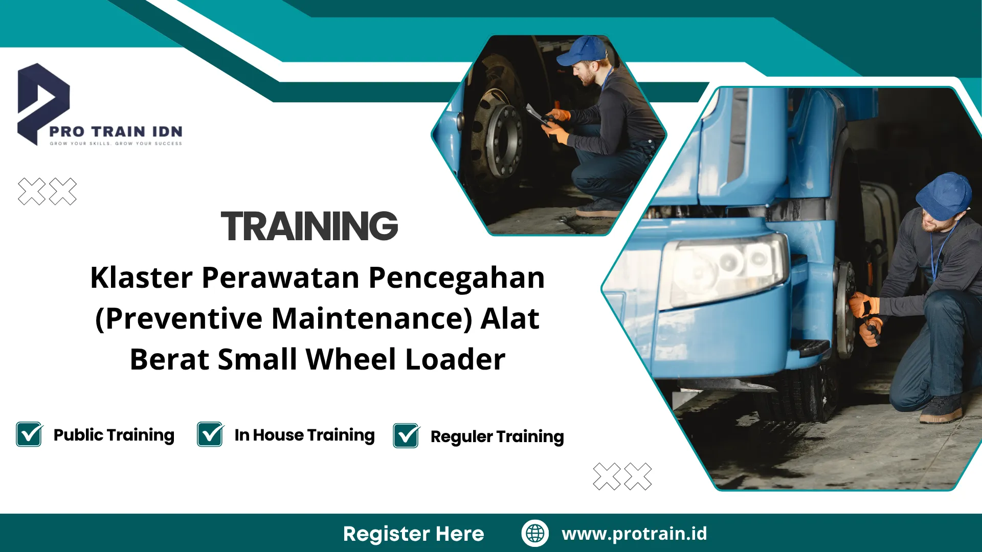 Pelatihan perawatan alat berat loader