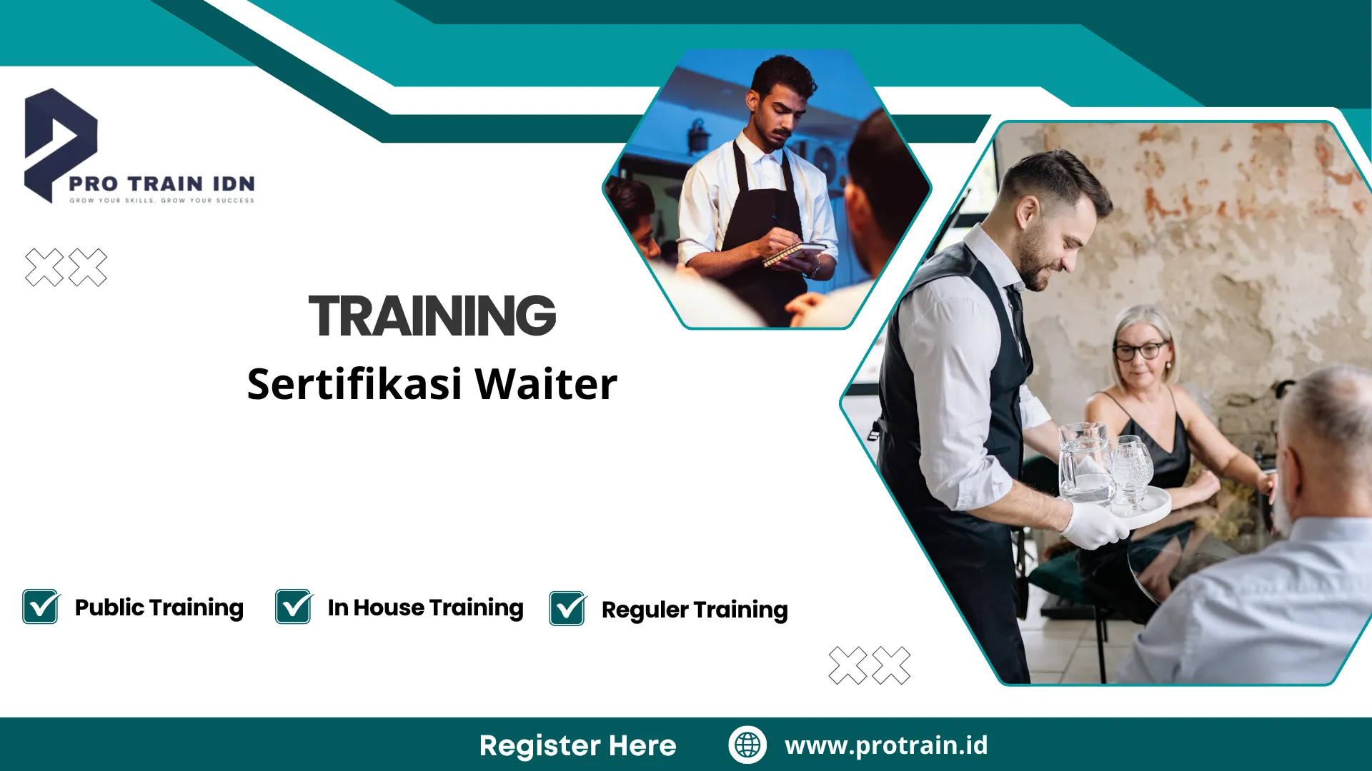 Pelatihan kompetensi pramusaji restoran
