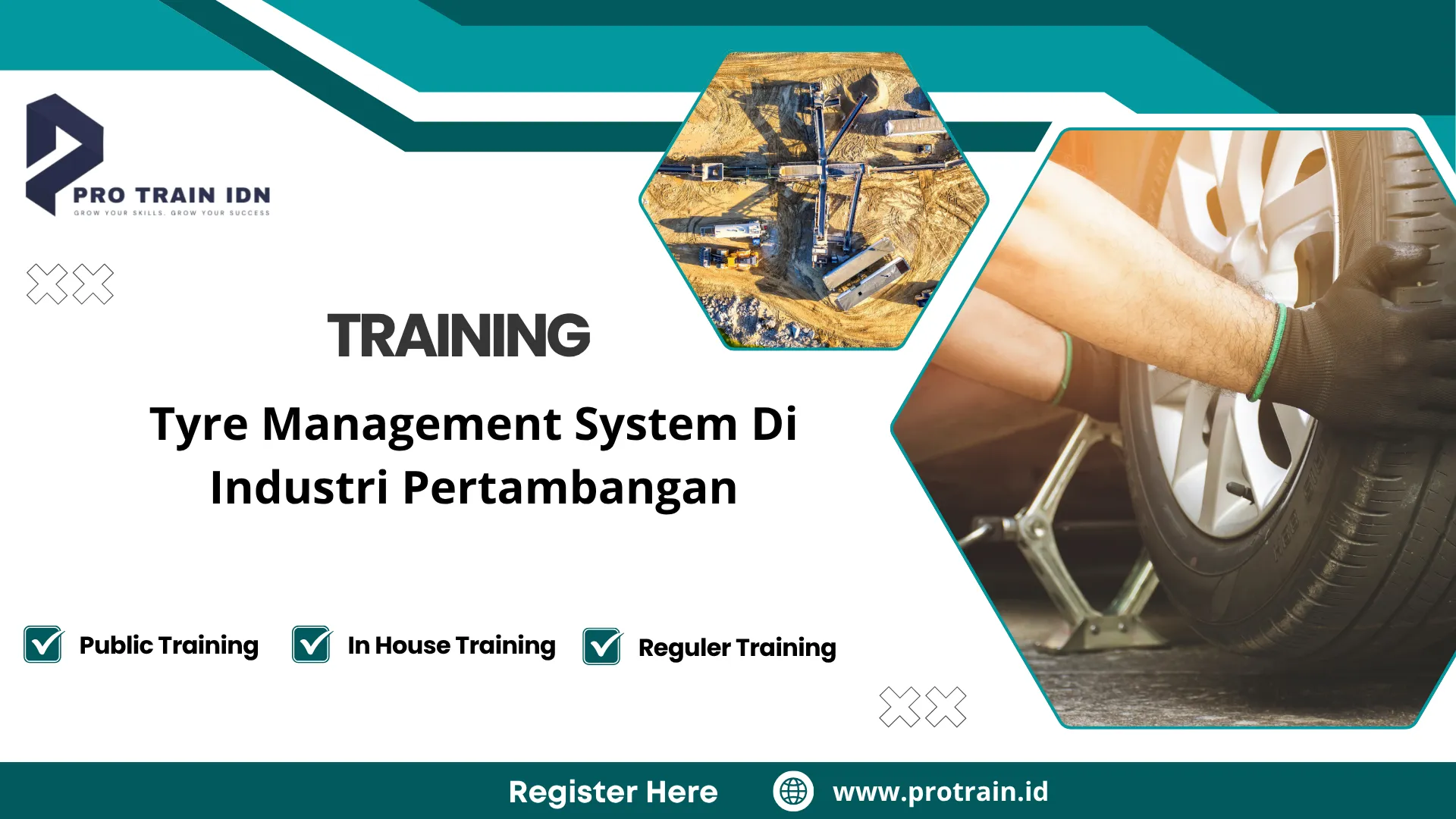 Pelatihan manajemen ban alat berat