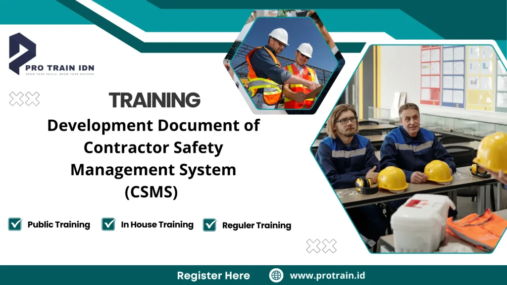 Training manajemen keselamatan kontraktor