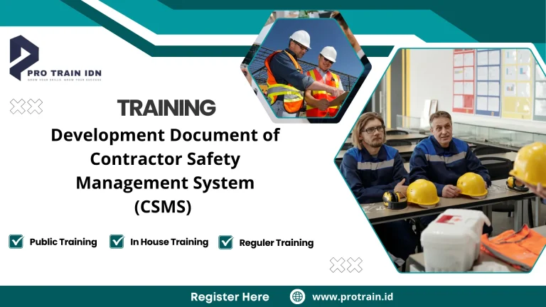 Training manajemen keselamatan kontraktor