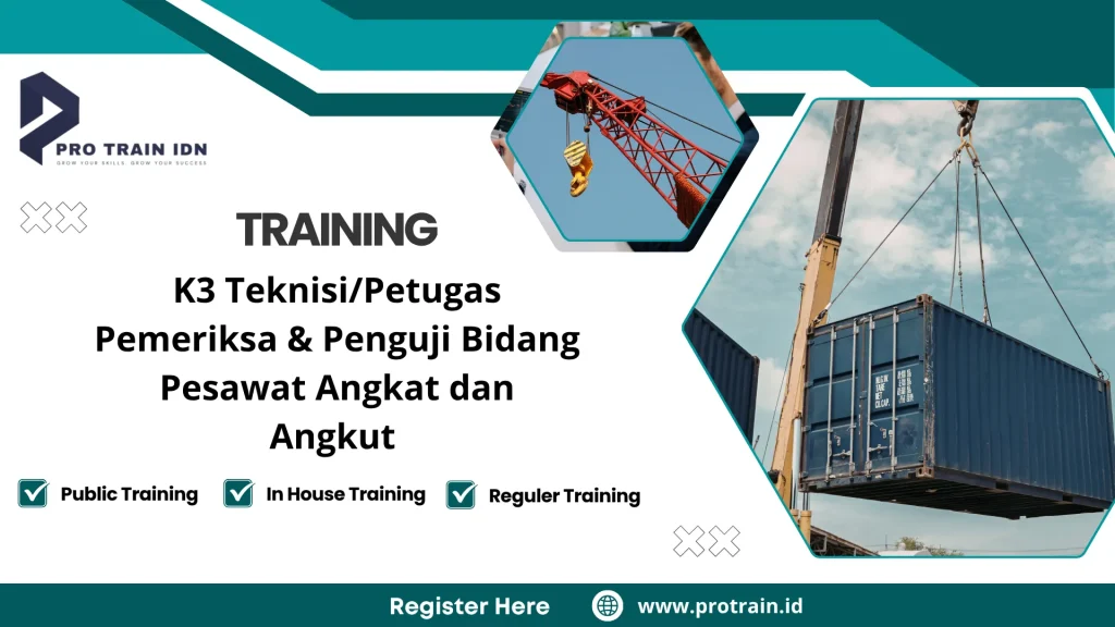 Training pengujian alat angkat industri