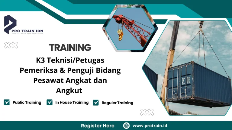 Training pengujian alat angkat industri