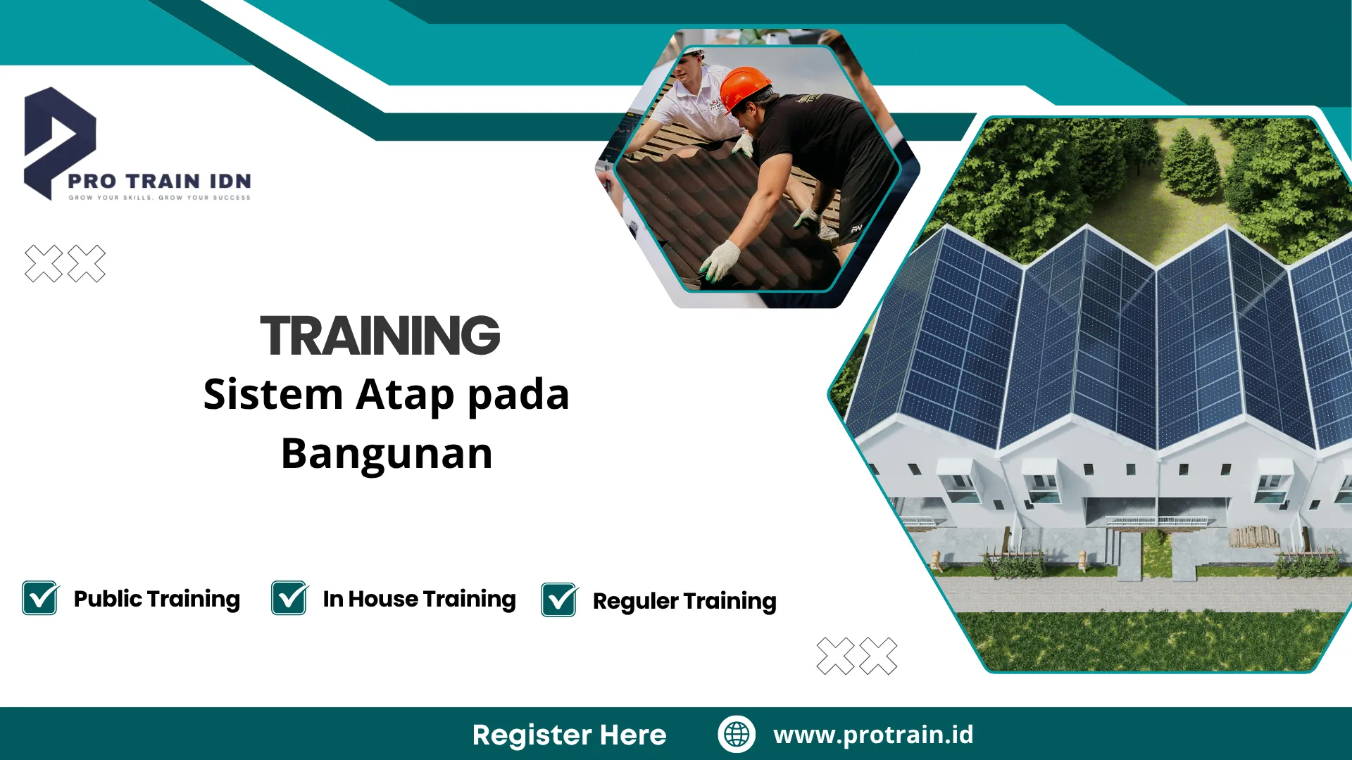 Training desain atap efisien