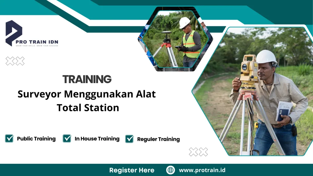 pengoperasian total station